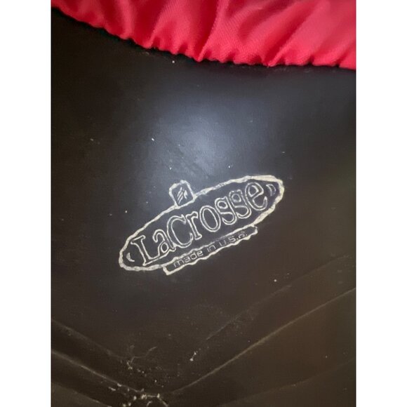 LaCrosse Unisex Rubber Snow Boots Size 8 Black & Red Winter Waterproof - Picture 6 of 6